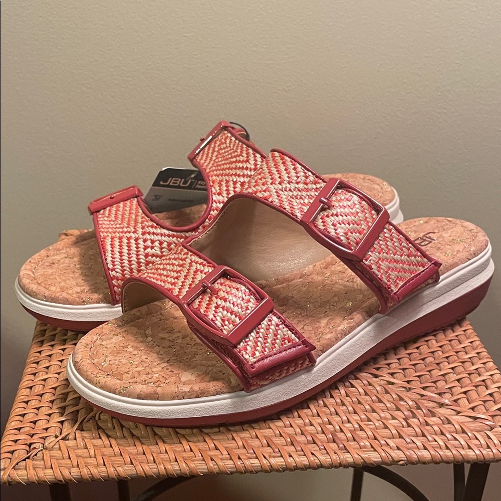 JBU Women's Raffia Kona2 Sandals, Size 7.5
